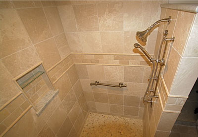 small mosaic bathroom tile shower